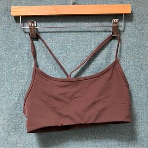 Vuori All The Feels Brown Sports Bra